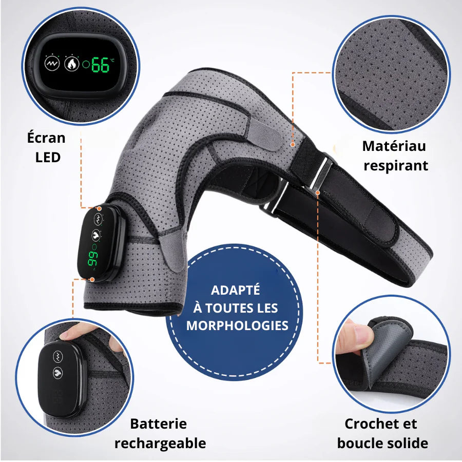 ORTHÈSE DOULEURS ÉPAULE THERMO-MASSANTE V2