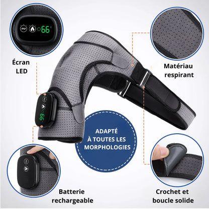 ORTHÈSE DOULEURS ÉPAULE THERMO-MASSANTE V2